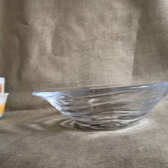 Simon Pearce Art Glass Display or Serving Bowl Hand Blown Heavy Glass - Picture 9 of 11